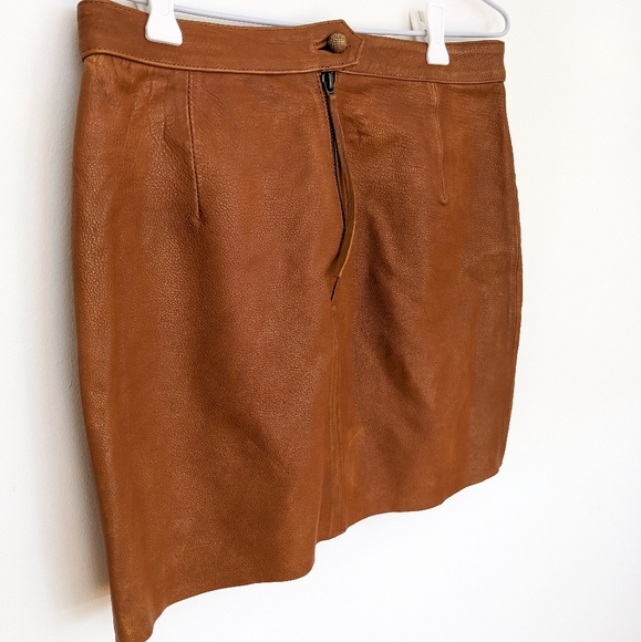 SOLD Aje Shrimpton Mini leather skirt size 12 BNWT - Picture 4 of 10